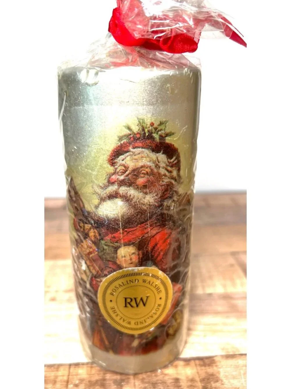 Rosalind Walshe Santa Claus Christmas Candle Decor